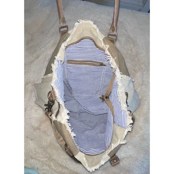 USA WEEKENDER CANVAS TOTE-MADE OUT OF A MILITARY TENT - Picture 4 of 5